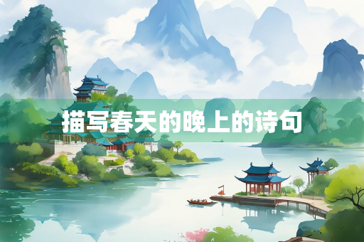 描写春天的晚上的诗句