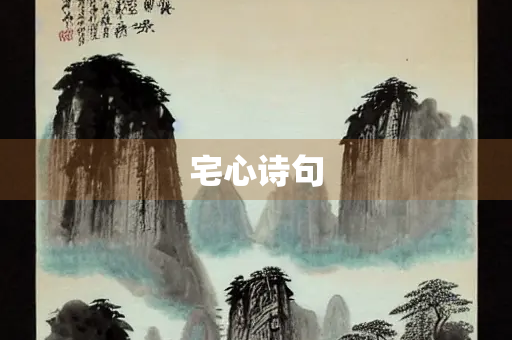 宅心诗句