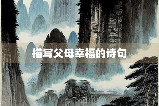 描写父母幸福的诗句