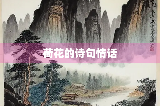 荷花的诗句情话