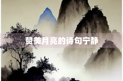 赞美月亮的诗句宁静