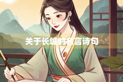 关于长城的名言诗句