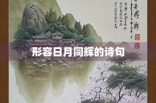 形容日月同辉的诗句