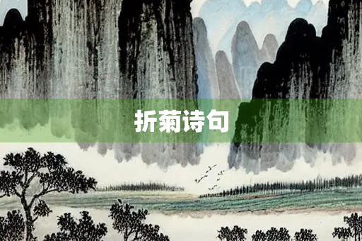 折菊诗句