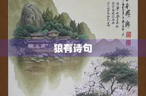 狼有诗句