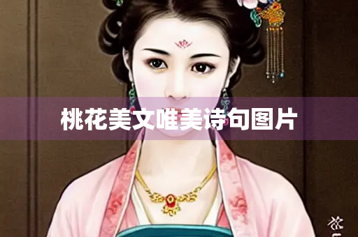 桃花美文唯美诗句图片