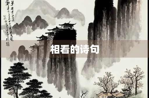 相看的诗句
