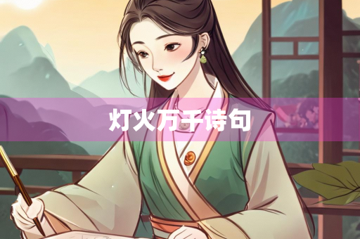 灯火万千诗句