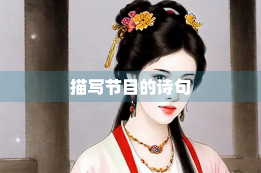 描写节目的诗句