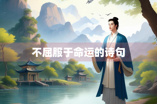 不屈服于命运的诗句