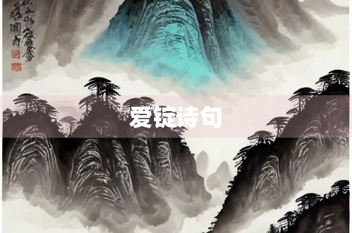 爱锭诗句
