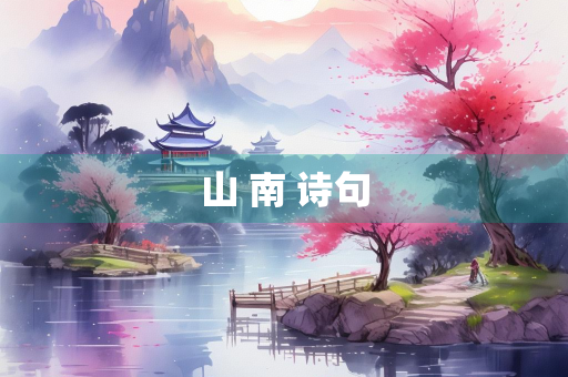 山 南 诗句