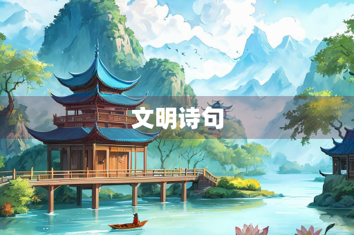 文明诗句