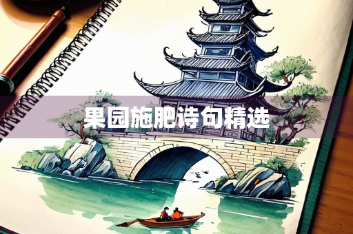果园施肥诗句精选
