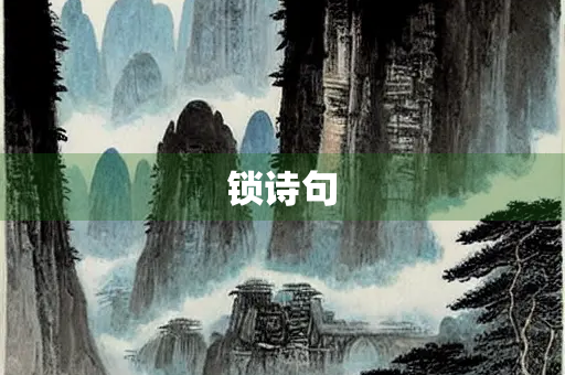 锁诗句