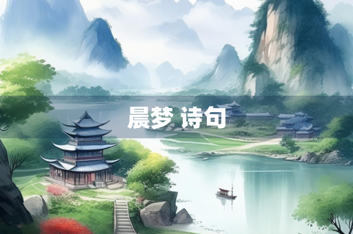 晨梦 诗句