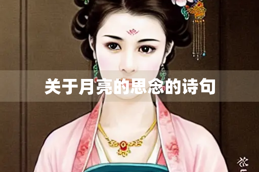 关于月亮的思念的诗句