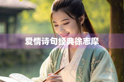 爱情诗句经典徐志摩