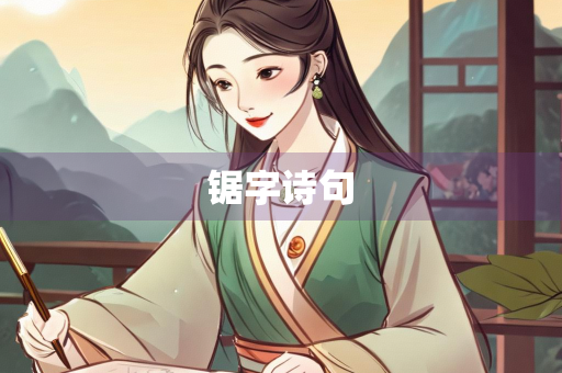 锯字诗句