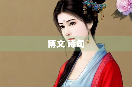 博文 诗句