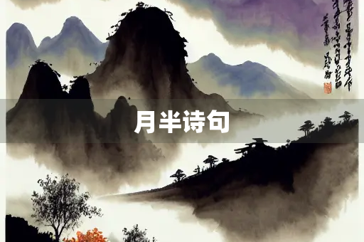 月半诗句