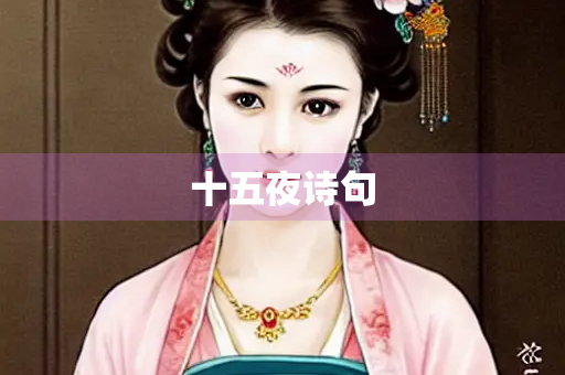 十五夜诗句