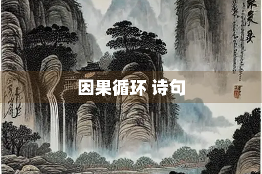 因果循环 诗句