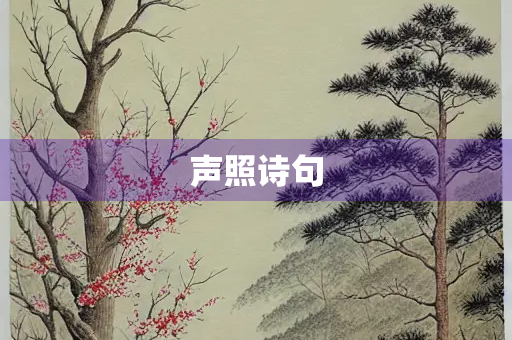 声照诗句