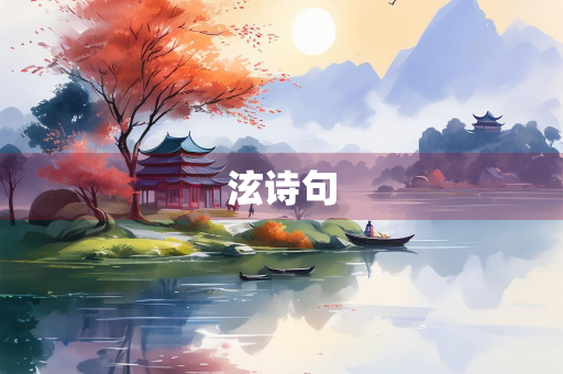 泫诗句