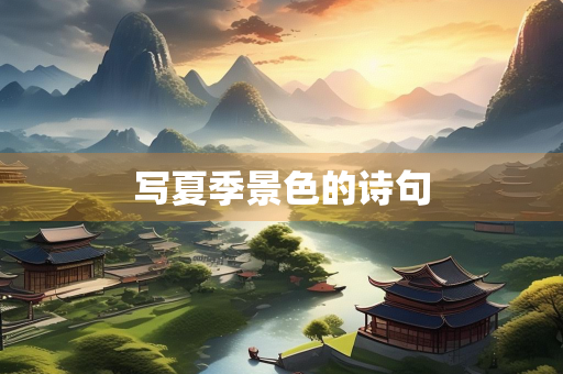 写夏季景色的诗句