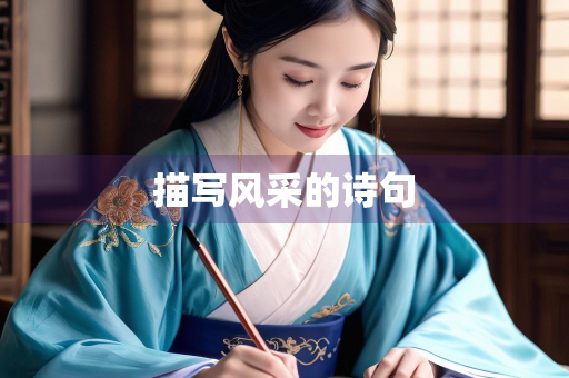 描写风采的诗句