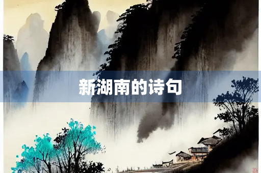 新湖南的诗句