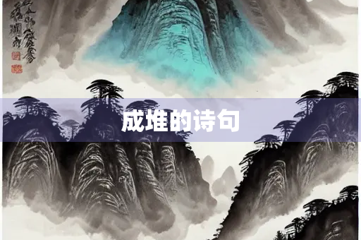 成堆的诗句