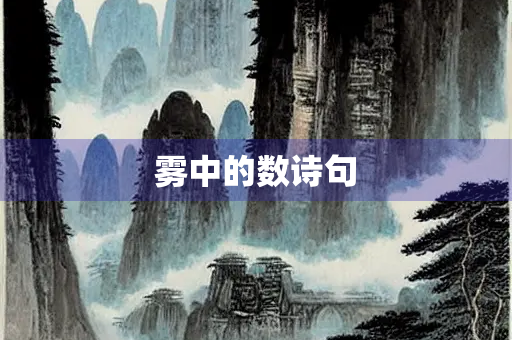 雾中的数诗句