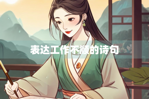 表达工作不顺的诗句