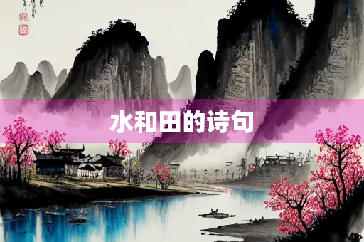 水和田的诗句