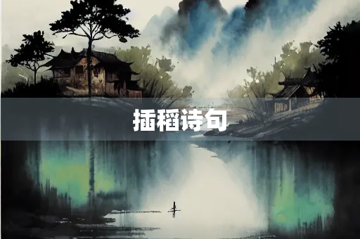 插稻诗句