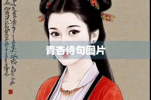 青杏诗句图片