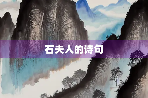 石夫人的诗句
