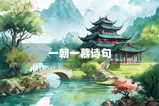 一朝一慕诗句