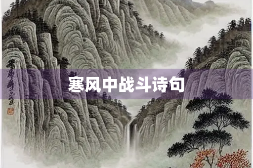 寒风中战斗诗句