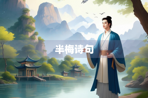 半梅诗句