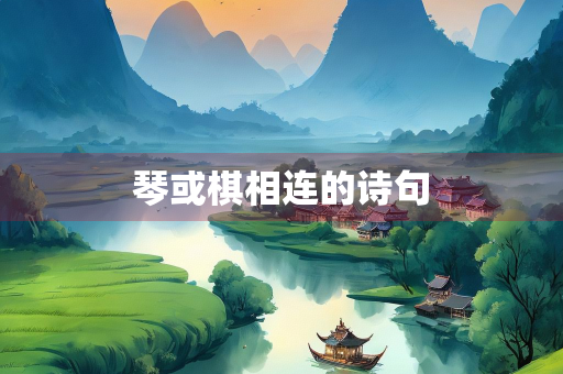 琴或棋相连的诗句
