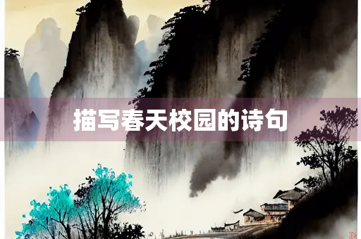 描写春天校园的诗句