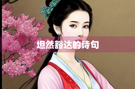 坦然豁达的诗句