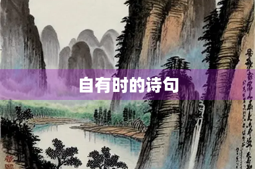 自有时的诗句