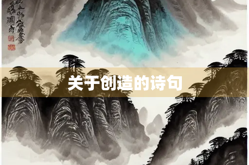 关于创造的诗句