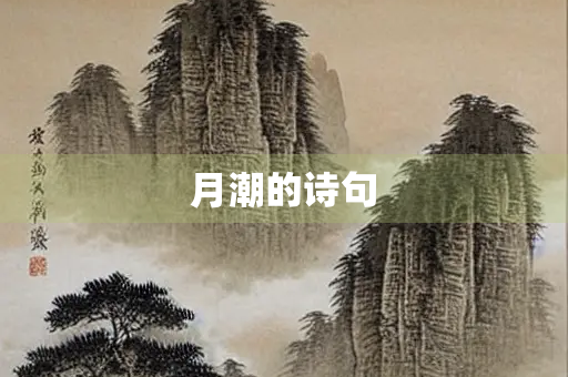 月潮的诗句
