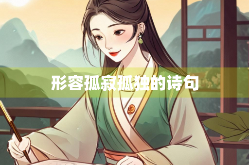 形容孤寂孤独的诗句