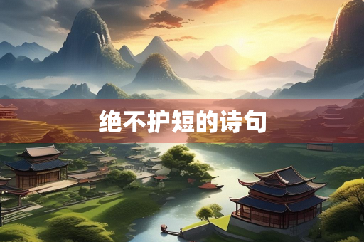 绝不护短的诗句